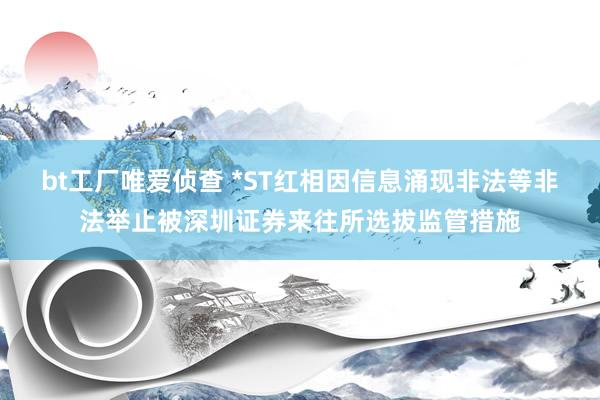 bt工厂唯爱侦查 *ST红相因信息涌现非法等非法举止被深圳证券来往所选拔监管措施