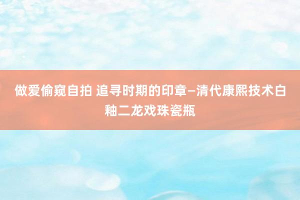 做爱偷窥自拍 追寻时期的印章—清代康熙技术白釉二龙戏珠瓷瓶