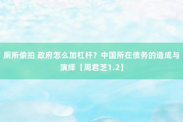 厕所偷拍 政府怎么加杠杆？中国所在债务的造成与演绎【周君芝1.2】