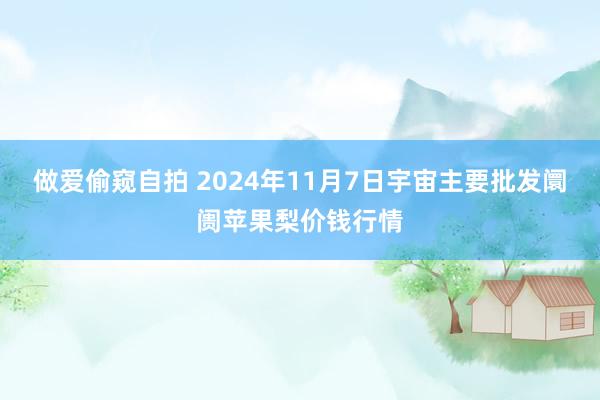 做爱偷窥自拍 2024年11月7日宇宙主要批发阛阓苹果梨价钱行情