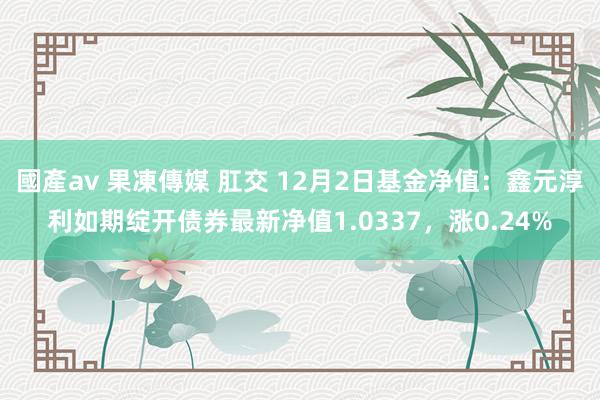 國產av 果凍傳媒 肛交 12月2日基金净值：鑫元淳利如期绽开债券最新净值1.0337，涨0.24%