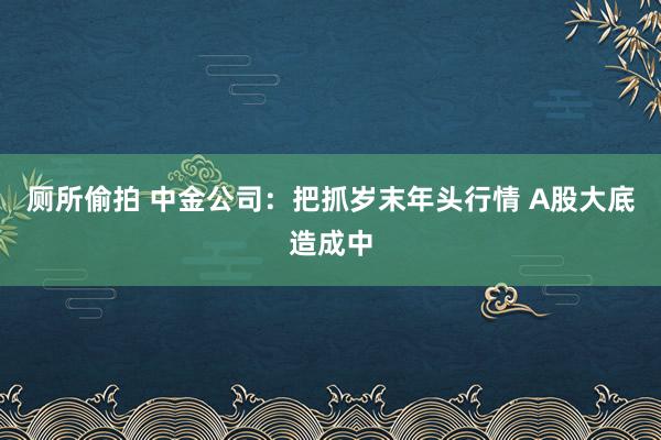 厕所偷拍 中金公司：把抓岁末年头行情 A股大底造成中