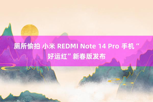 厕所偷拍 小米 REDMI Note 14 Pro 手机“好运红”新春版发布